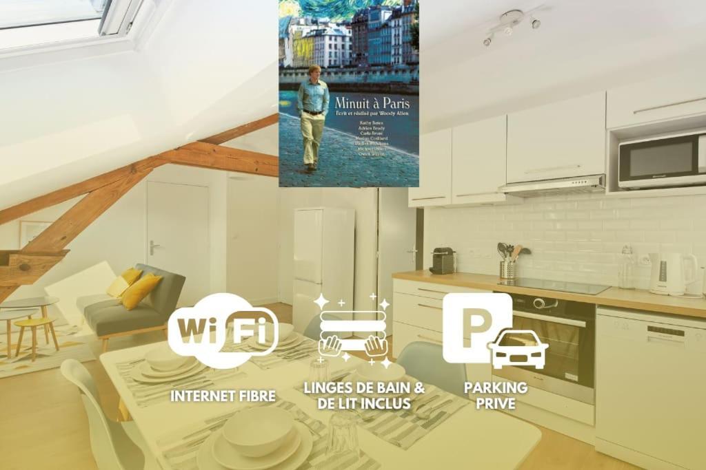 Minuit A Paris - Wifi Fibre/Linge/Parking Châteaubriant Exterior foto